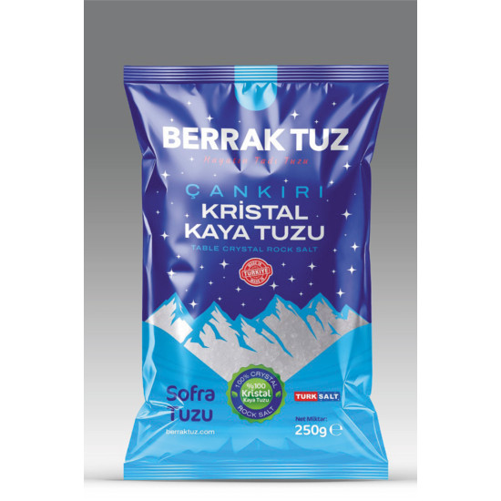 Sofralık Çankırı Kristal Kaya Tuzu 250gr X 120 paket