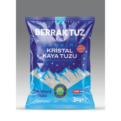 3kg Sofralık ince Çankırı Kristal Kaya Tuzu 3kg X 10 paket