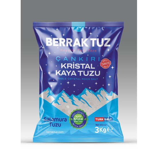 3kg Sofralık ince Çankırı Kristal Kaya Tuzu 3kg X 10 paket 3kg Sofralık ince Çankırı Kristal Kaya Tuzu 3kg X 10 paket